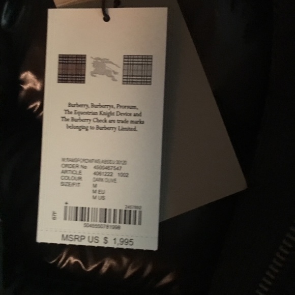 Burberry Ramsford 3 in 1 coat. Olive green. - Picture 3 of 8